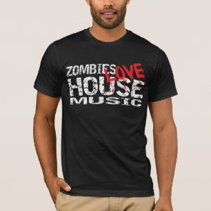 Mörk för skjorta för musik T för Zombieskärle Tee Shirt
