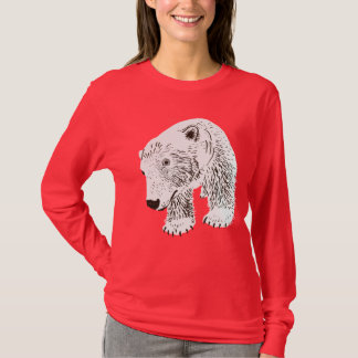 Mörk för slätt för Anuk polar T-shirt