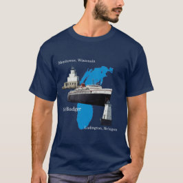 MÖRK för SS Badger-skjorta Tee Shirt