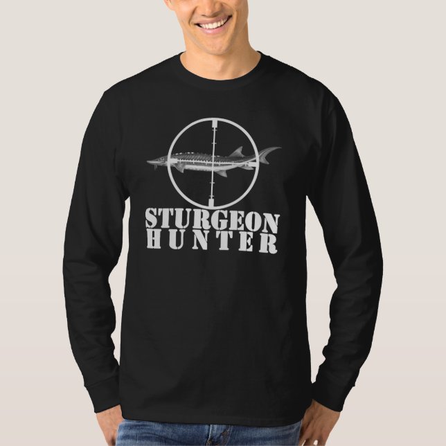 MÖRK för störjägarelångärmad T-shirt (Framsida)