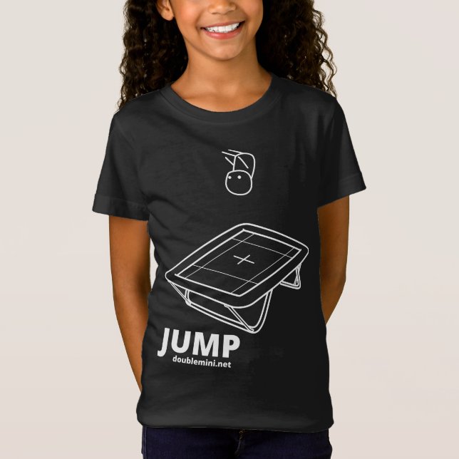 Mörk för TrampolineHOPPskjorta T-shirt (Framsida)