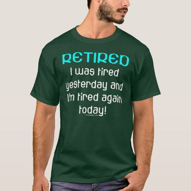 Mörk för trötta och trötta tee shirt (Framsida)