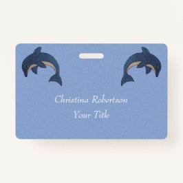 Mörk för två Glittery banhoppningdelfiner -