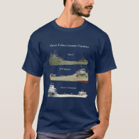 mörk för Underbar Sjöar Cement Carriers shirt