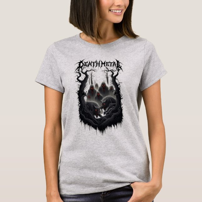 Mörk Forest Death Metall T Shirt (Framsida)