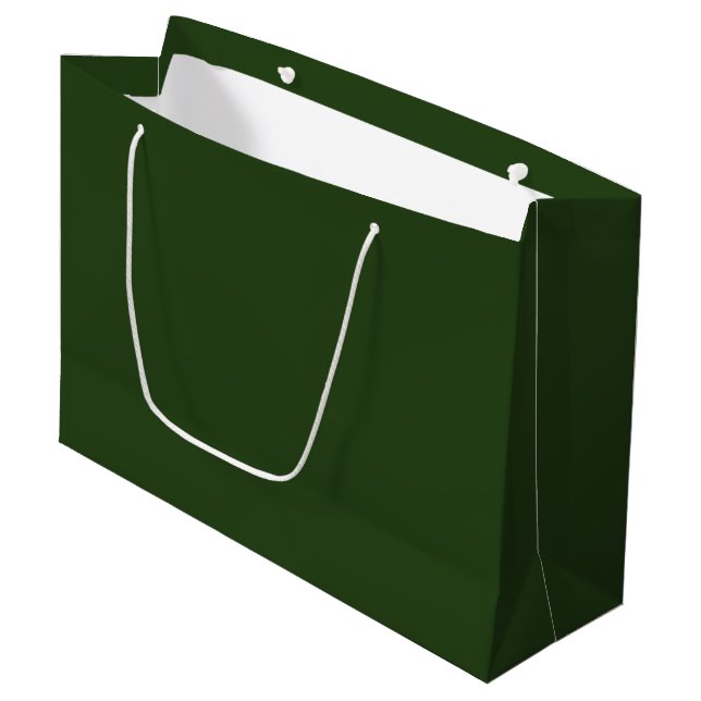 Mörk Forest Grönt Large Gift Bag (Framsidan Vinklad)