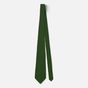 Mörk Forest Grönt Solid Färg Neck Tie Slips