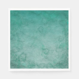 Mörk Forest Grönt Watercolor Textured Pappersservett