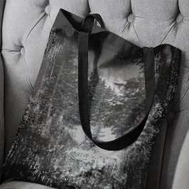 Mörk Forest | Snowy Forest Tote Bag Tygkasse