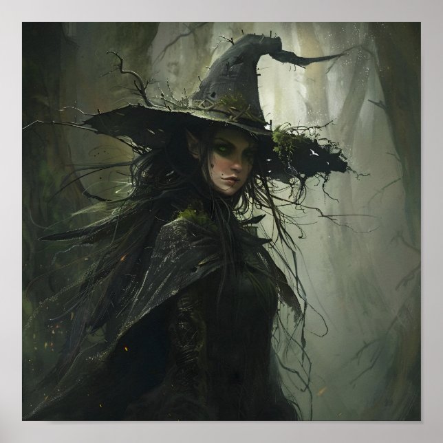 Mörk Forest Witch Poster (Framsidan)