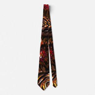 Mörk Garden Autumn Glow Flowers Fall Neck Tie Slips