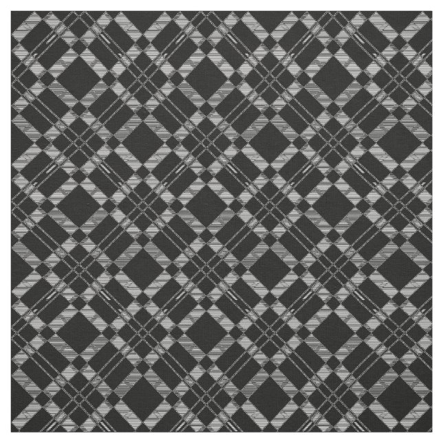 Mörk Geometric Mönster Black White Abstrakt Söt Tyg (Provkarta)