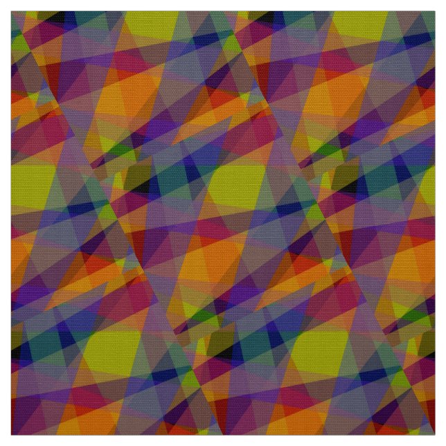 Mörk geometrisk - polyester vävd tyg (Provkarta)
