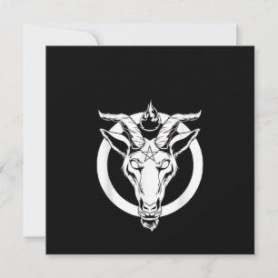 Mörk get Baphomet, Satanisk Lucifer Beelzebub pres Inbjudningar