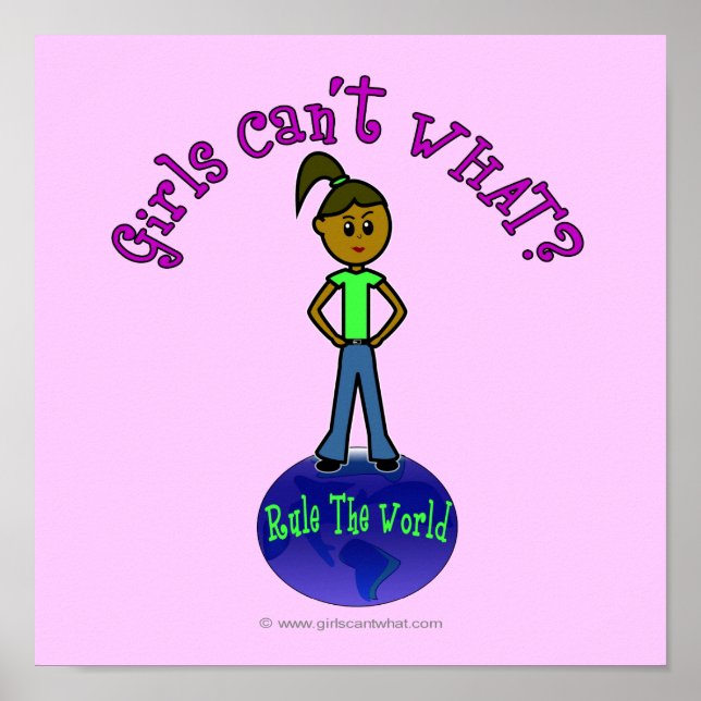 Mörk Girls-regel världen över Poster (Framsidan)