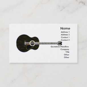 Mörk gitarr visitkort