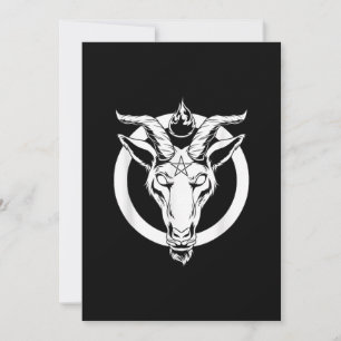 Mörk Goat Baphomet, Satanic Lucifer Beelzebub Gift Julkort