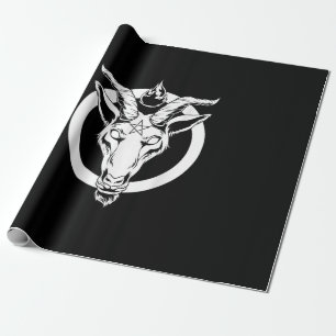 Mörk Goat Baphomet, Satanic Lucifer Beelzebub Gift Presentpapper