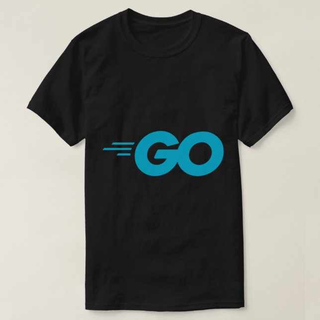 Mörk Golang Officiell T Shirt (Design framsida)