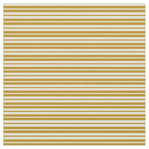 Mörk Goldenrod & Beige Färgad Linjer Mönster Tyg