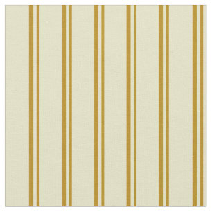Mörk Goldenrod & Blek Goldenrod Stripe Mönster Tyg