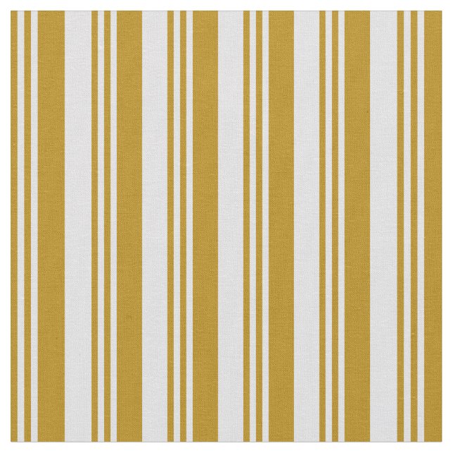 Mörk Goldenrod & Lavender Mönster Tyg (Närbild)