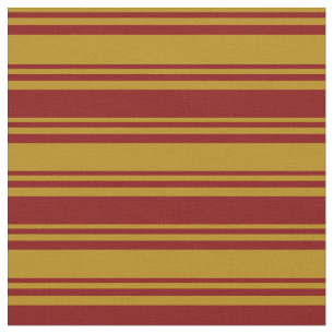 Mörk Goldenrod & Maroon Färgad Mönster Tyg