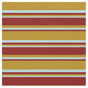 Mörk Goldenrod, Maroon & Powder Blue Mönster Tyg