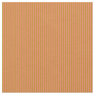 Mörk Goldenrod och Salmon Stripe Mönster Tyg