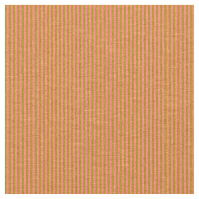 Mörk Goldenrod och Salmon Stripe Mönster Tyg (Närbild)