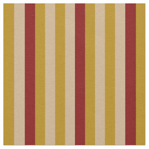 Mörk Goldenrod, Tan & Maroon Färgad Rand Tyg