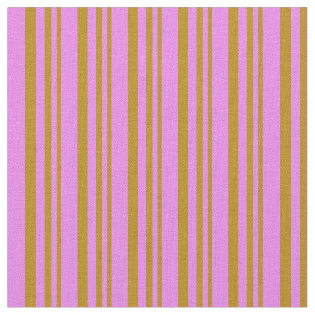 Mörk Goldenrod & Violet Färgad Mönster Tyg (Närbild)