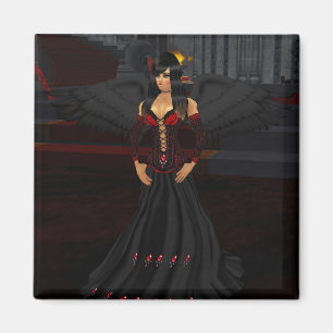 Mörk Goth Angel Magnet