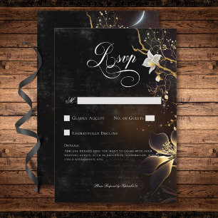 Mörk Gotham Black & White Orchid-Spådomar, ingen m OSA Kort