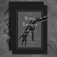 Mörk Gothic Black Sequin Hand Möhippa Luncheon