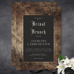 Mörk Gothic Brown & Black Spindelnät Möhippa Brunc Inbjudningar<br><div class="desc">Höjd din möhippa brunch till en mörk, romantisk fantasi med vår gotiska inspirerade inbjudan. Den här enastående designen skryter med en häpnadsväckande vacker vintage, brun och svart spindelnät, med en brunt textruta med rik mörk. Med den här designen fångas det centrala i gotisk allure, vilket kombinerar riken, de gyllene tonerna...</div>
