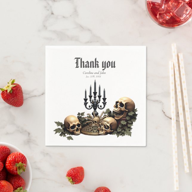 Mörk Gothic Elegance. Stark arkway Pappersservett (Insitu)