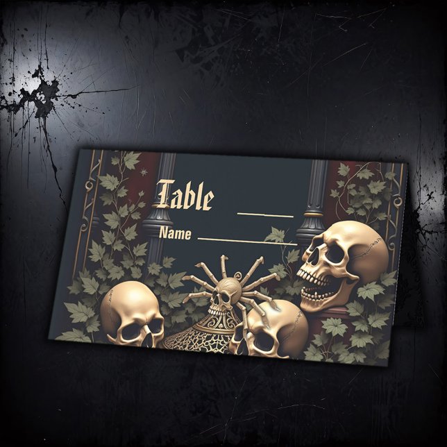 Mörk Gothic Elegance. Stark arkway Placeringskort (Skapare uppladdad)