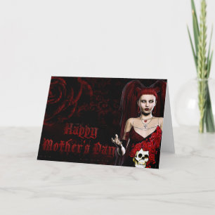 Mörk Gothic - Fantasy Mors dag Card Kort