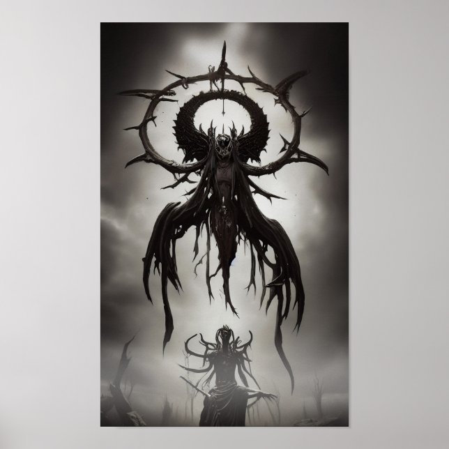 Mörk Gothic Horror Art: Mörk Omen Poster (Framsidan)