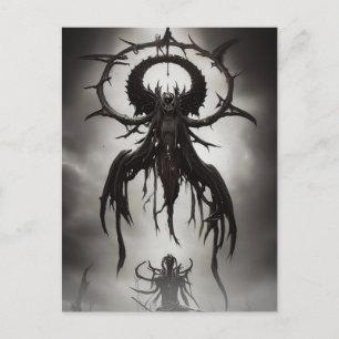 Mörk Gothic Horror Art: Mörk Omen Vykort