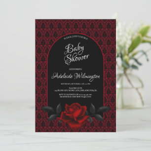 Mörk Gothic Ro Baby Shower Inbjudningar