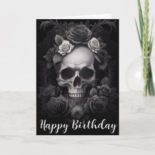 Mörk Gothic Skull och Ro Mural Kort