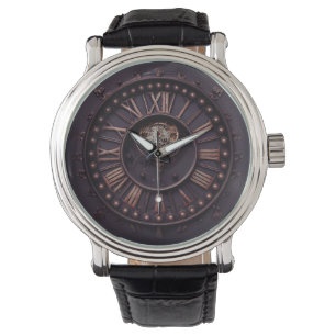 Mörk Gothic Steampunk-klocka med romerska siffror Armbandsur