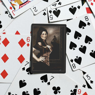 Mörk Gothic Vampyr Blod Varulv Kärlek Fantasy Casinokort