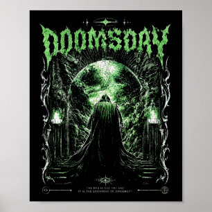 Mörk gotisk apokalyps Skördeman Grön-domedag Poster