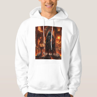 Mörk gotisk skördeman mystisk fantasykonst hoodie