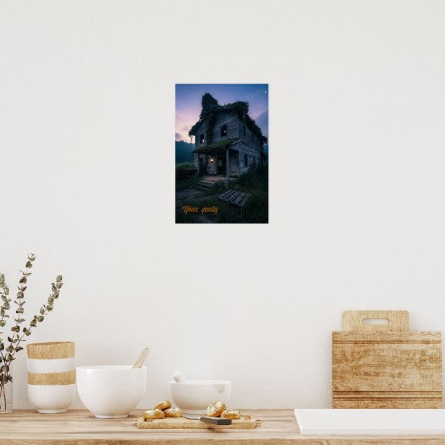 Mörk gotisk skymningsterror  poster (Kök)