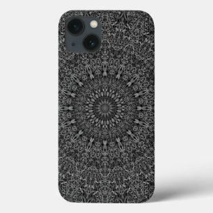 Mörk grå färgdjungelMandala
