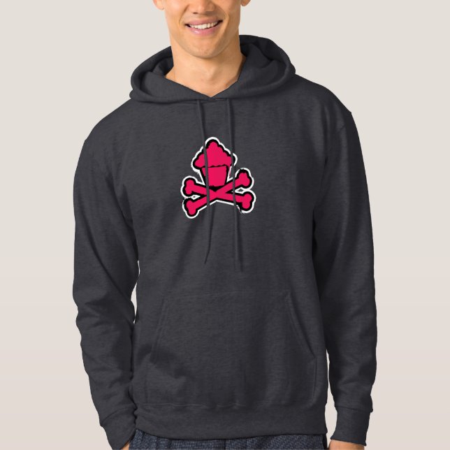 Mörk grå färgHoodie Hoodie (Framsida)
